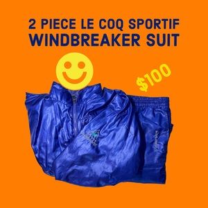 LE COQ SPORTIF windbreaker, tracksuit size Medium, vintage good condition